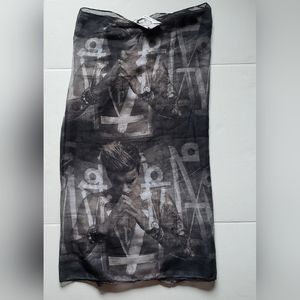 Justin Bieber Sheer Infinity Scarf NWT